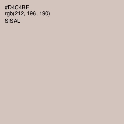 #D4C4BE - Sisal Color Image