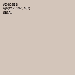 #D4C5BB - Sisal Color Image