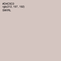 #D4C5C0 - Swirl Color Image