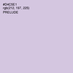 #D4C5E1 - Prelude Color Image
