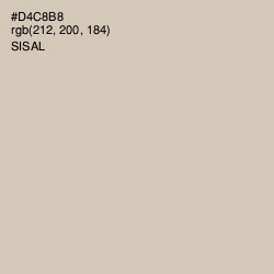 #D4C8B8 - Sisal Color Image