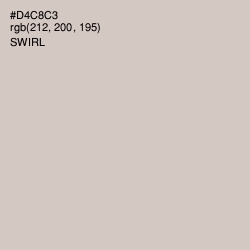 #D4C8C3 - Swirl Color Image