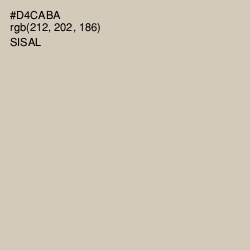 #D4CABA - Sisal Color Image