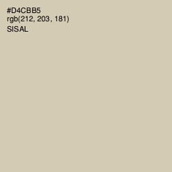 #D4CBB5 - Sisal Color Image