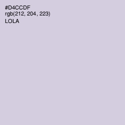 #D4CCDF - Lola Color Image
