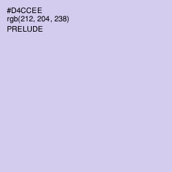 #D4CCEE - Prelude Color Image