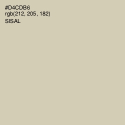 #D4CDB6 - Sisal Color Image