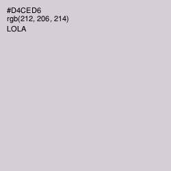 #D4CED6 - Lola Color Image