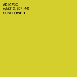 #D4CF2C - Sunflower Color Image