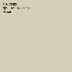 #D4CFB5 - Sisal Color Image