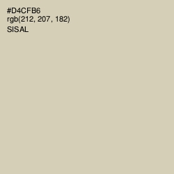 #D4CFB6 - Sisal Color Image