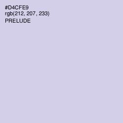 #D4CFE9 - Prelude Color Image