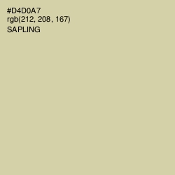 #D4D0A7 - Sapling Color Image