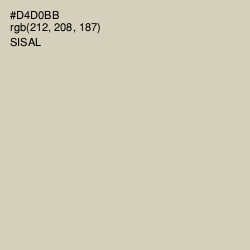 #D4D0BB - Sisal Color Image