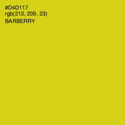 #D4D117 - Barberry Color Image