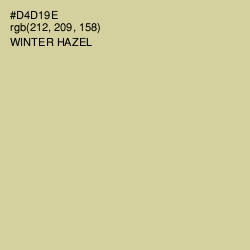 #D4D19E - Winter Hazel Color Image