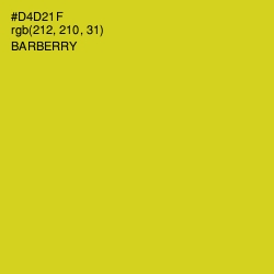 #D4D21F - Barberry Color Image