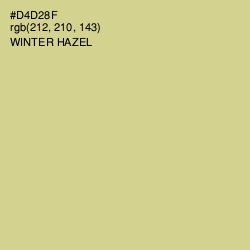 #D4D28F - Winter Hazel Color Image