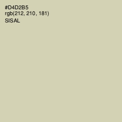 #D4D2B5 - Sisal Color Image