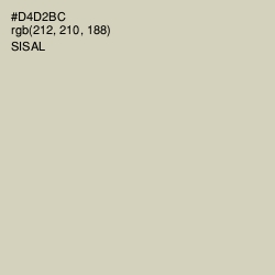 #D4D2BC - Sisal Color Image