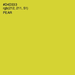 #D4D333 - Pear Color Image