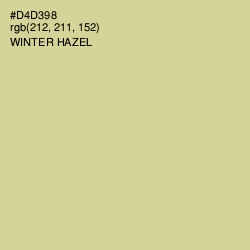 #D4D398 - Winter Hazel Color Image