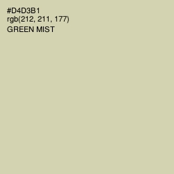 #D4D3B1 - Green Mist Color Image