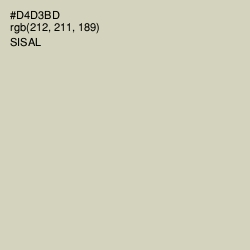 #D4D3BD - Sisal Color Image