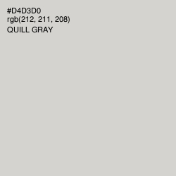 #D4D3D0 - Quill Gray Color Image