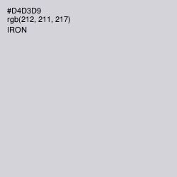 #D4D3D9 - Iron Color Image