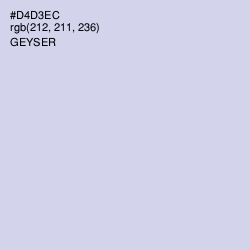 #D4D3EC - Geyser Color Image