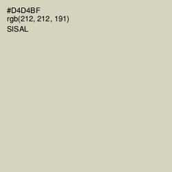 #D4D4BF - Sisal Color Image