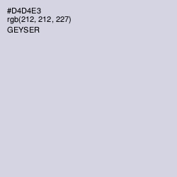 #D4D4E3 - Geyser Color Image