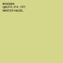 #D4D689 - Winter Hazel Color Image