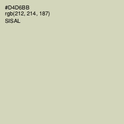 #D4D6BB - Sisal Color Image