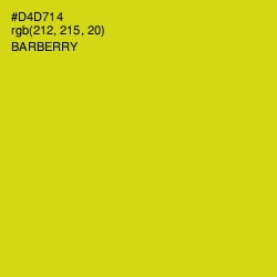 #D4D714 - Barberry Color Image