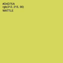 #D4D75A - Wattle Color Image