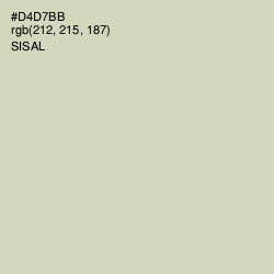 #D4D7BB - Sisal Color Image