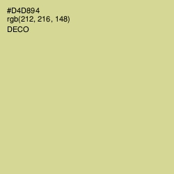 #D4D894 - Deco Color Image