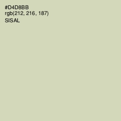 #D4D8BB - Sisal Color Image