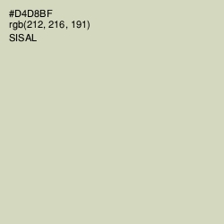 #D4D8BF - Sisal Color Image