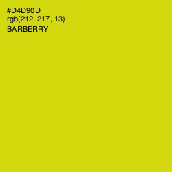 #D4D90D - Barberry Color Image