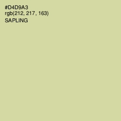 #D4D9A3 - Sapling Color Image