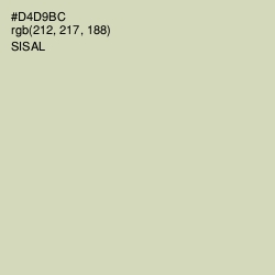 #D4D9BC - Sisal Color Image