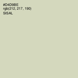 #D4D9BE - Sisal Color Image