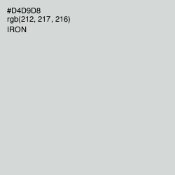 #D4D9D8 - Iron Color Image