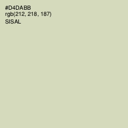 #D4DABB - Sisal Color Image