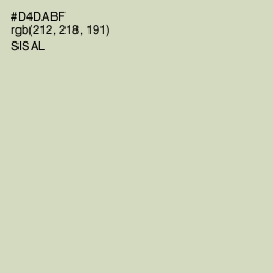 #D4DABF - Sisal Color Image