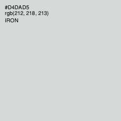 #D4DAD5 - Iron Color Image