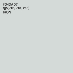 #D4DAD7 - Iron Color Image